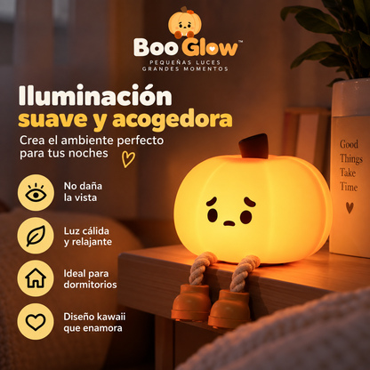 Boo Glow – Lámpara Calabaza Kawaii Táctil