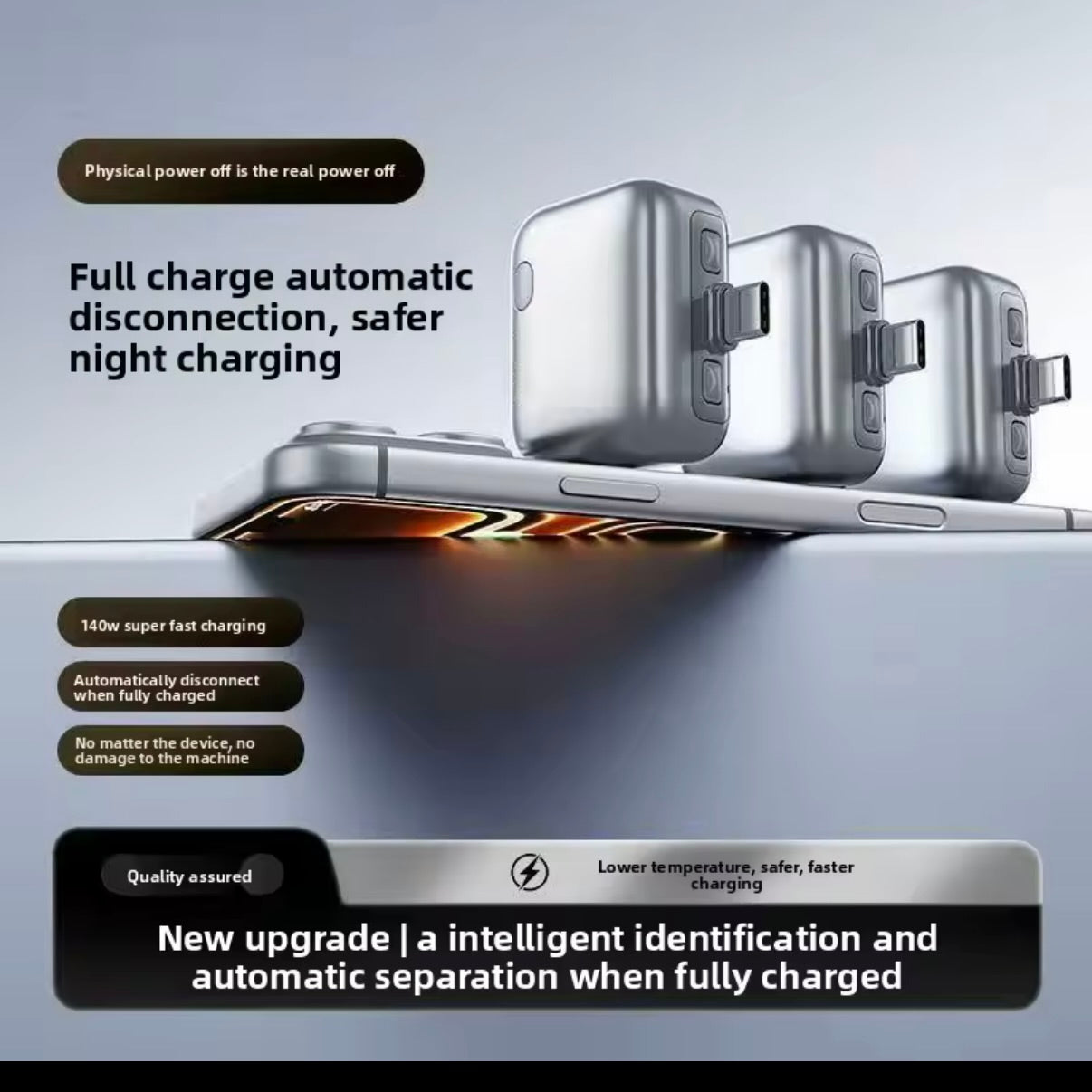 SafeCube — Adaptador inteligente USB-C AutoStop