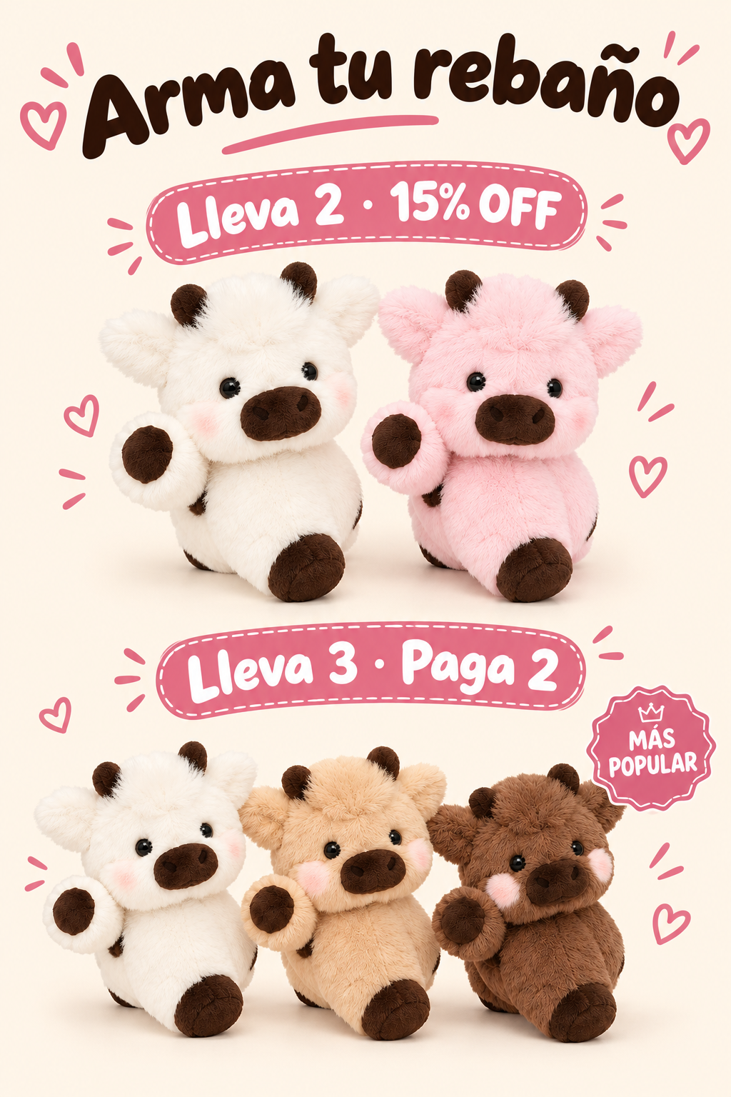 Arma tu rebaño: packs de 2 y 3